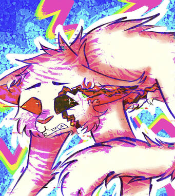 Half body with an abstract background